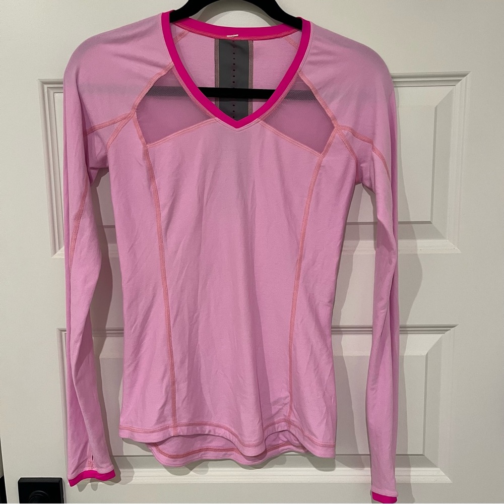lululemon athletica Vivid Pink Long Sleeve Top